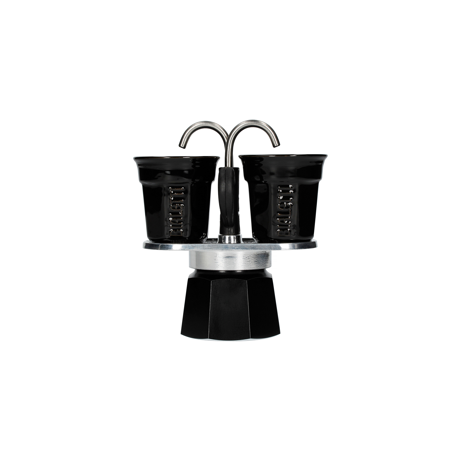 Bialetti Mini Express 2tz Black + 2 cups - Teo's Cafe